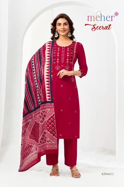 Meher seerat 3pcs womens kurtis manufacturers & wholesaler
